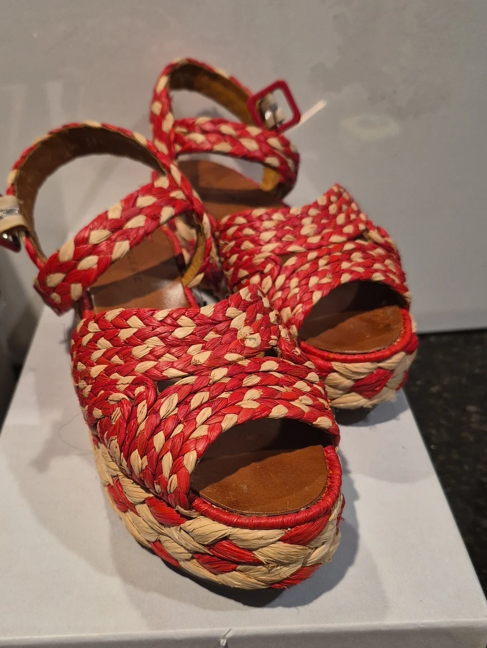Robert Clergerie platform braided tones